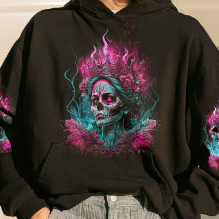 I'M THE F QUEEN SUGAR SKULL ALL OVER PRINT - TLTW0604231