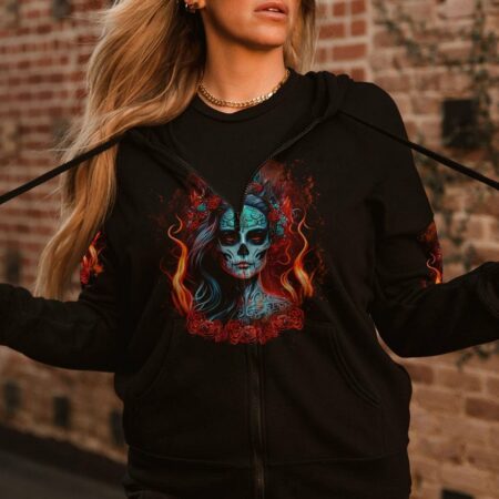I'M THE F QUEEN SUGAR SKULL ALL OVER PRINT - TLTR0504232