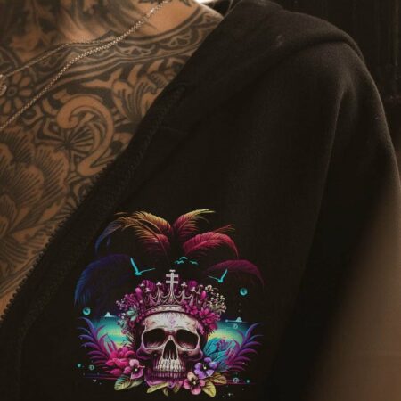 I'M THE F QUEEN OCEAN SKULL ALL OVER PRINT - TLTW2404231