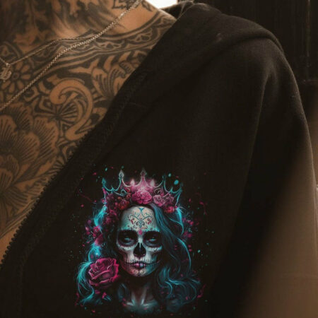 I'M THE F QUEEN SUGAR SKULL ALL OVER PRINT - YHLN1104231