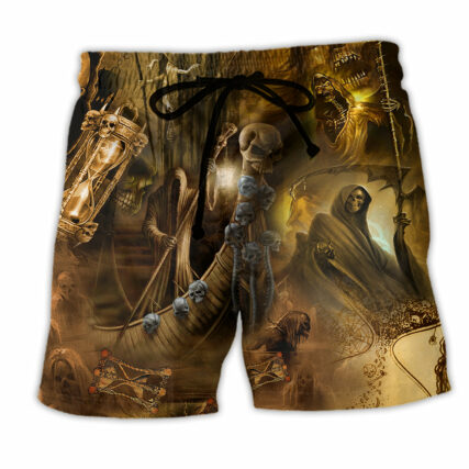 Skull Go To Hell Skull Vintage - Beach Short - Owl Ohh - Owl Ohh