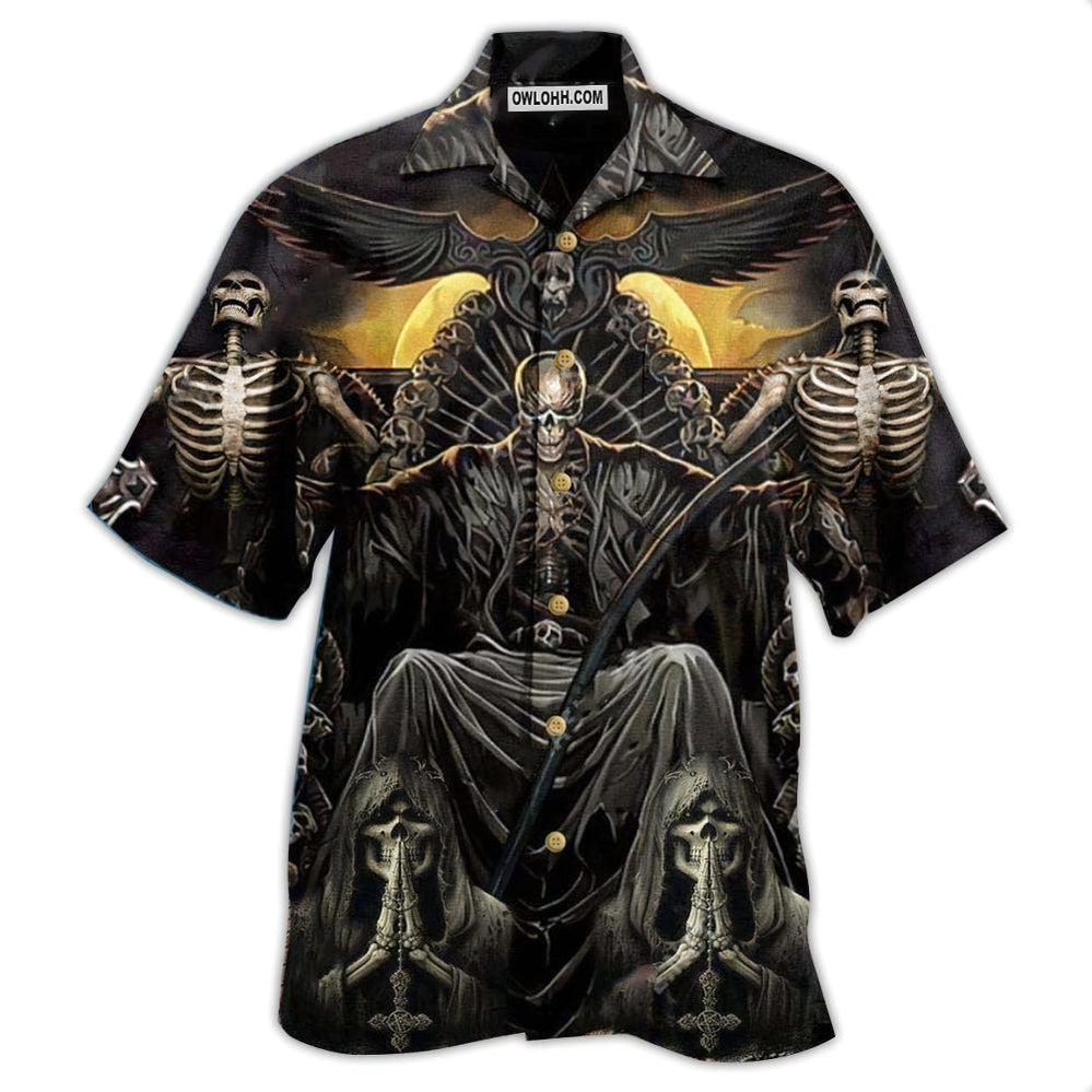Skull Grim Reaper Dark - Hawaiian Shirt - Owl Ohh - Owl Ohh