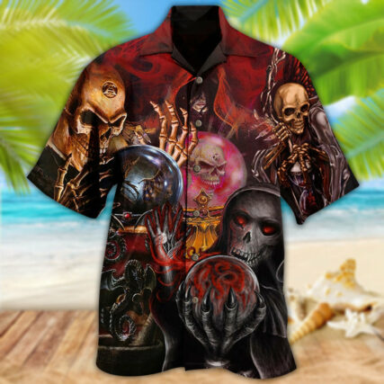 Skull Hello Darkness - Hawaiian Shirt - Owl Ohh - Owl Ohh