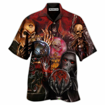 Skull Hello Darkness - Hawaiian Shirt - Owl Ohh - Owl Ohh