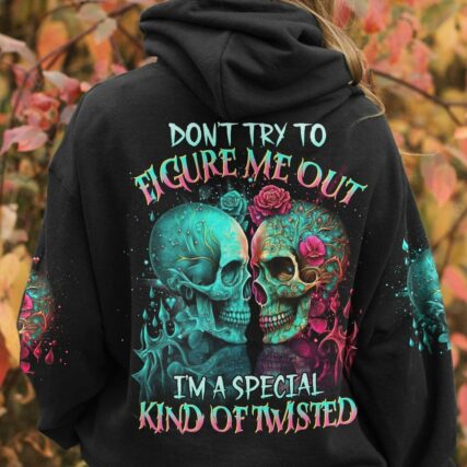 DON'T TRY TO FIGURE ME OUT SKULL ALL OVER PRINT - TLTR2803231