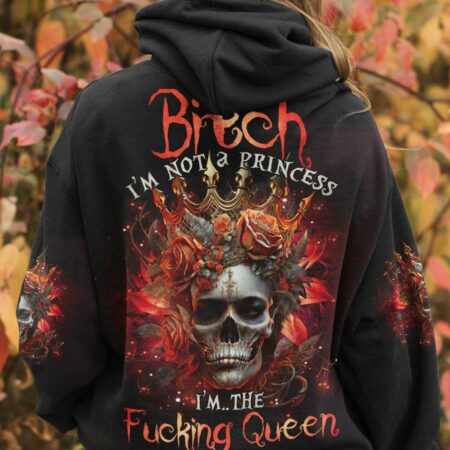 I'M THE F QUEEN ROSE SKULL ALL OVER PRINT - TLNO3003233