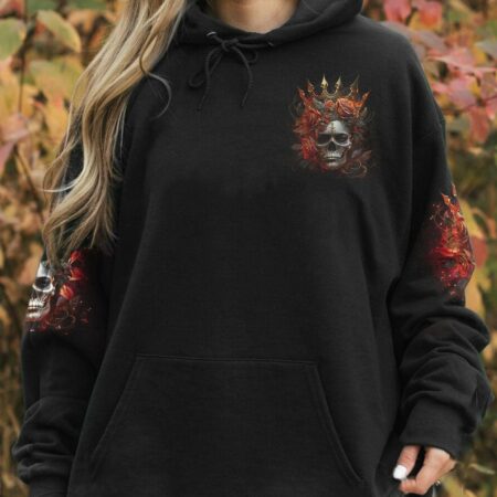 I'M THE F QUEEN ROSE SKULL ALL OVER PRINT - TLNO3003233