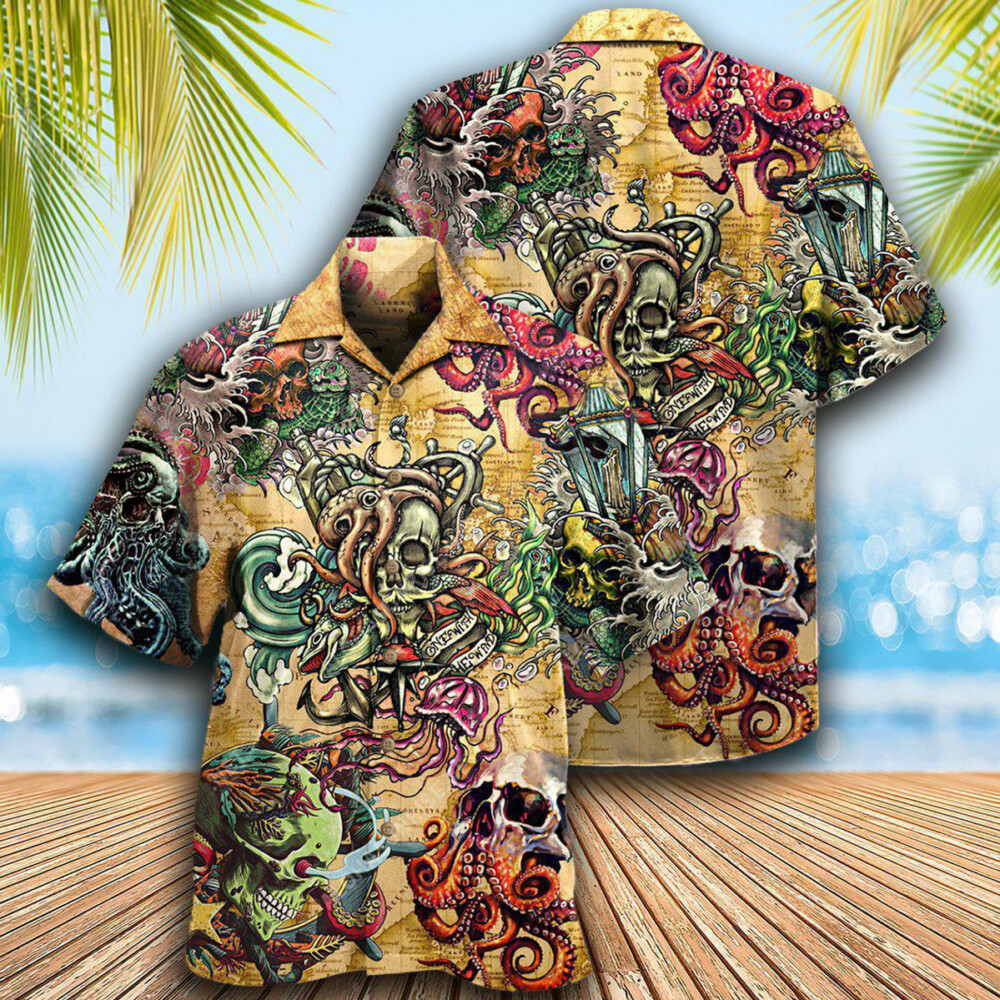 Skull Into The Sea Vintage Classic - Hawaiian Shirt - Owl Ohh - Owl Ohh