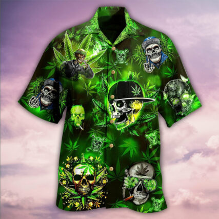 Skull Let's Get High - Hawaiian Shirt - Owl Ohh - Owl Ohh