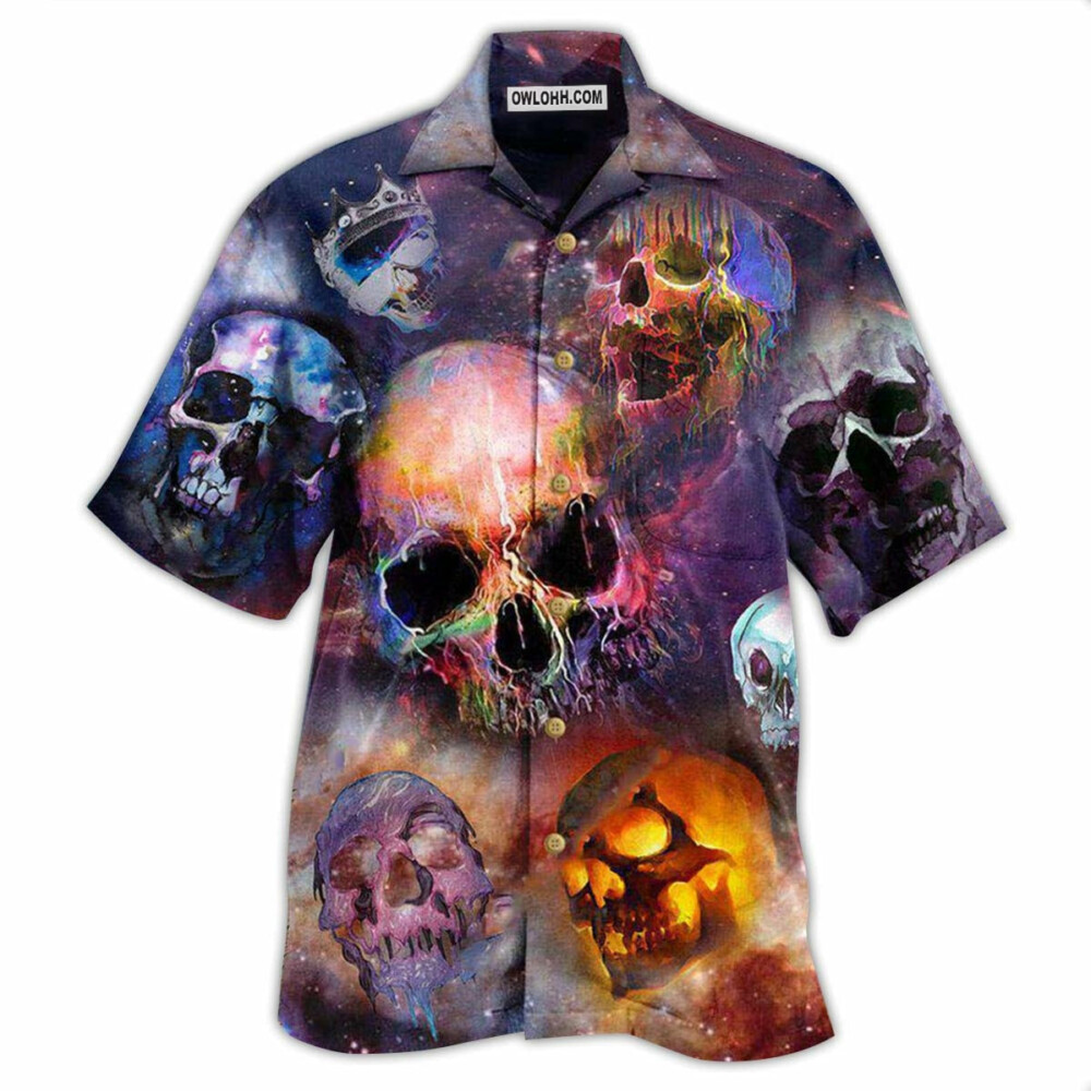 Skull Life Is Short Don't Turn Into Skull - Hawaiian Shirt - Owl Ohh - Owl Ohh