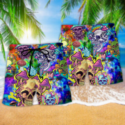 Skull Life Style Color Mushroom - Beach short - Owl Ohh - Owl Ohh