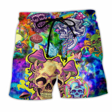 Skull Life Style Color Mushroom - Beach short - Owl Ohh - Owl Ohh