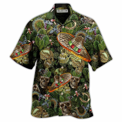 Skull Love Cactus Style - Hawaiian Shirt - Owl Ohh - Owl Ohh
