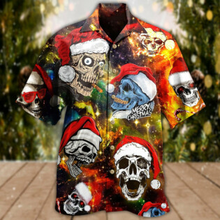 Skull Love Christmas - Hawaiian Shirt - Owl Ohh - Owl Ohh