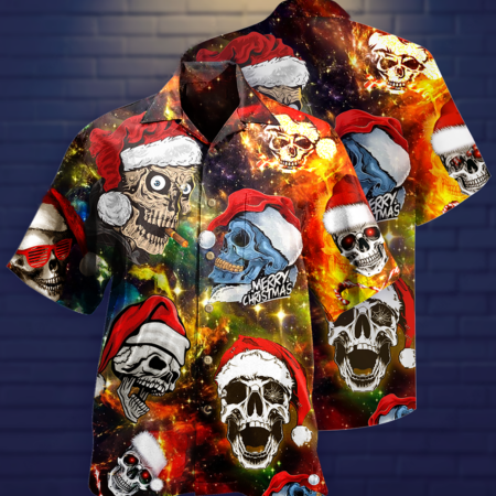 Skull Love Christmas - Hawaiian Shirt - Owl Ohh - Owl Ohh