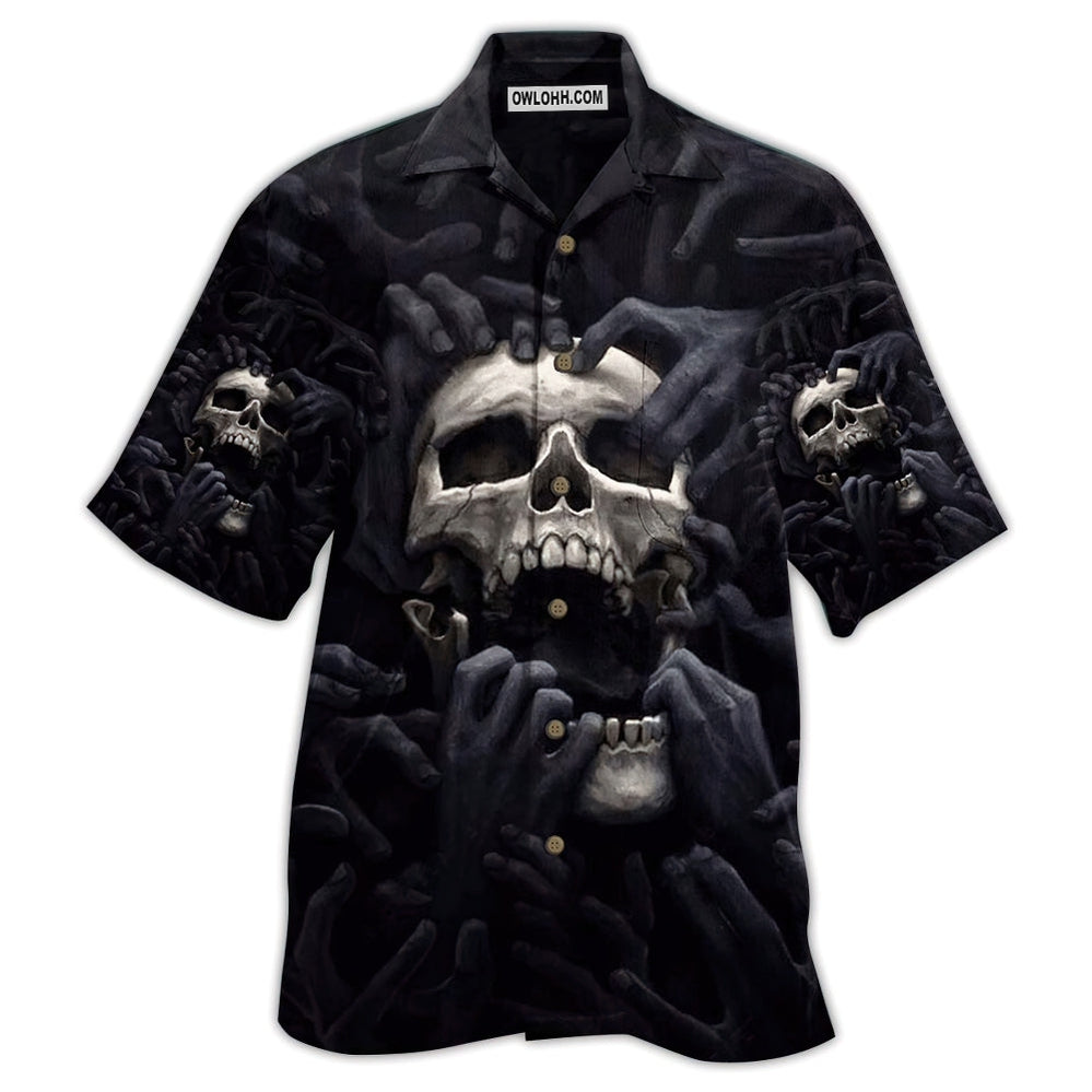 Skull Love Darkness - Hawaiian Shirt - Owl Ohh - Owl Ohh