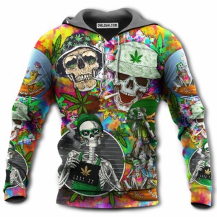 Skull Love Green So Cute - Hoodie - Owl Ohh - Owl Ohh