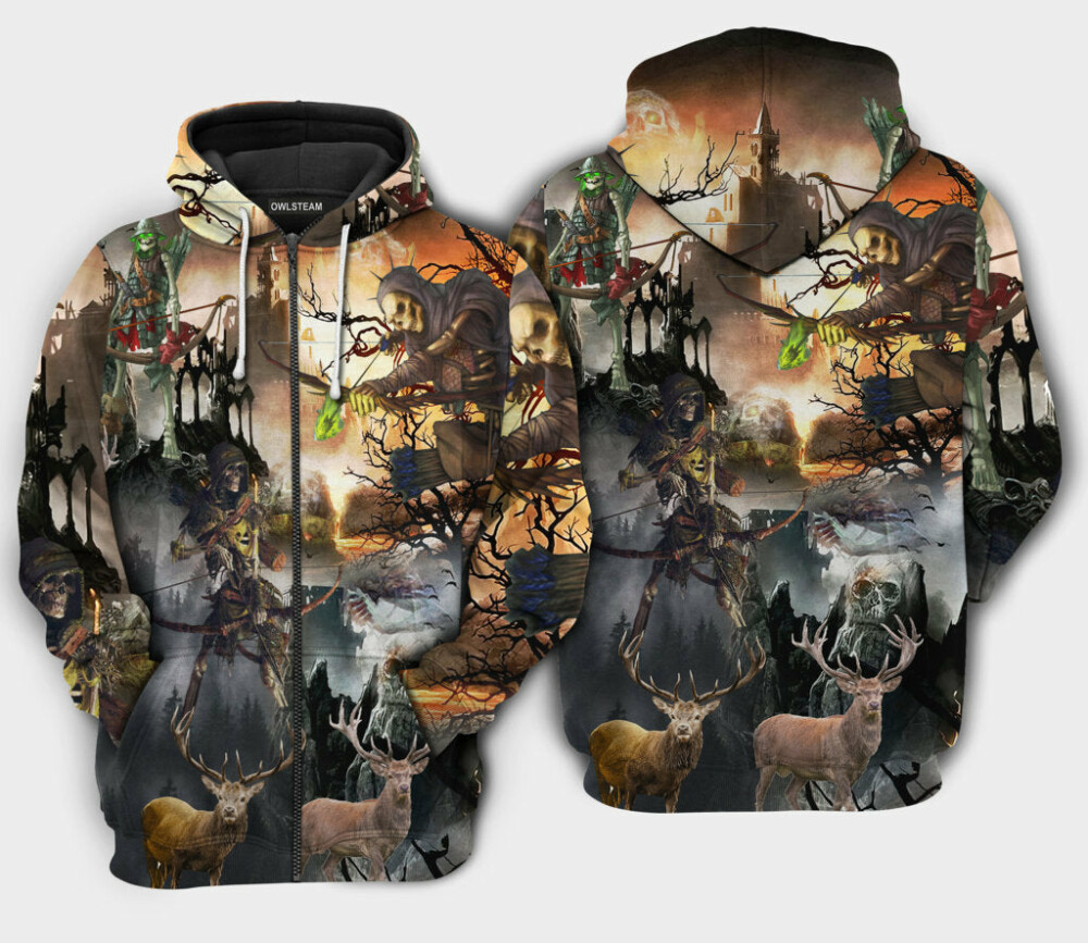 Skull Love Hunting - Hoodie - HOOD15NVC170921