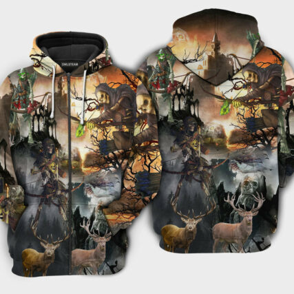 Skull Love Hunting - Hoodie - HOOD15NVC170921
