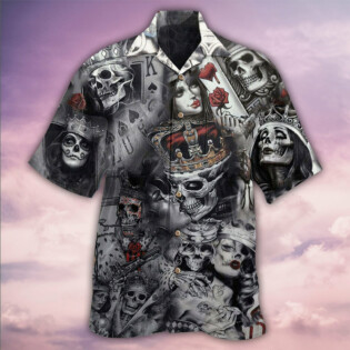 Skull Love Is Blind Poker - Hawaiian Shirt - Owl Ohh - Owl Ohh