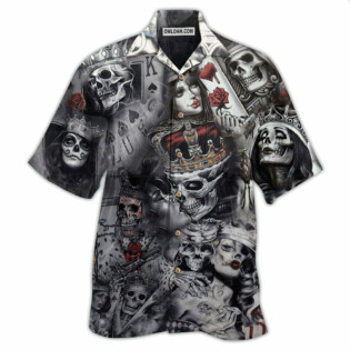 Skull Love Is Blind Poker - Hawaiian Shirt - Owl Ohh - Owl Ohh