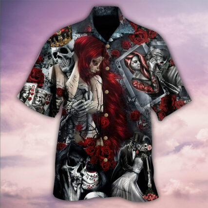 Skull Love Is Life - Hawaiian Shirt - Owl Ohh - Owl Ohh