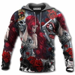 Skull Love Is Life - Hoodie - Owl Ohh - Owl Ohh