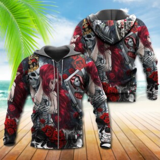 Skull Love Is Life - Hoodie - Owl Ohh - Owl Ohh