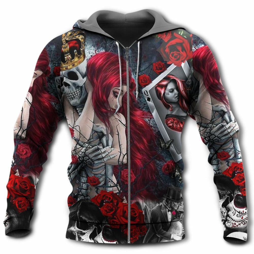 Skull Love Is Life - Hoodie - Owl Ohh - Owl Ohh