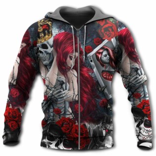 Skull Love Is Life - Hoodie - Owl Ohh - Owl Ohh