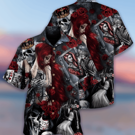 Skull Love Is Life - Hawaiian Shirt - Owl Ohh - Owl Ohh