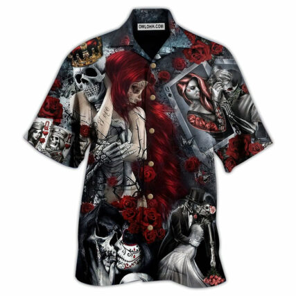 Skull Love Is Life - Hawaiian Shirt - Owl Ohh - Owl Ohh