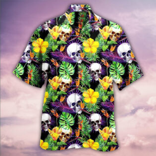 Skull Love Life Happy - Hawaiian Shirt - Owl Ohh - Owl Ohh
