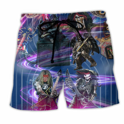 Skull Music Crazy Neon - Beach Short - Owl Ohh - Owl Ohh