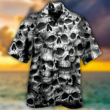 Skull No Fear No Pain - Hawaiian Shirt - Owl Ohh - Owl Ohh