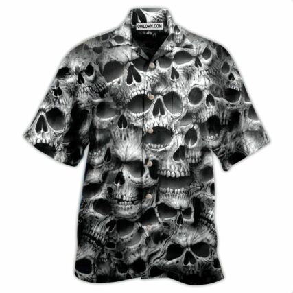 Skull No Fear No Pain - Hawaiian Shirt - Owl Ohh - Owl Ohh