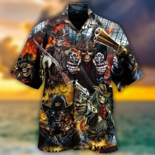 Skull No Guts No Glory Dark - Hawaiian Shirt - Owl Ohh - Owl Ohh