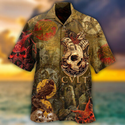 Skull Not Today Satan Cool - Hawaiian Shirt - Owl Ohh - Owl Ohh