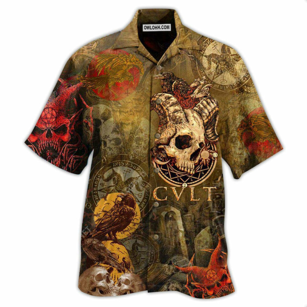 Skull Not Today Satan Cool - Hawaiian Shirt - Owl Ohh - Owl Ohh