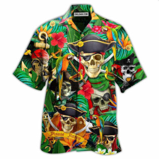 Pirate Skull Pirates Make Ledgends - Hawaiian Shirt - Owl Ohh - Owl Ohh