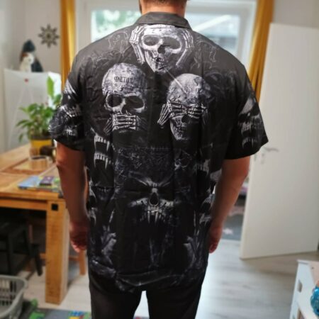 Skull Scary Darkness Art - Hawaiian Shirt - Owl Ohh - Owl Ohh