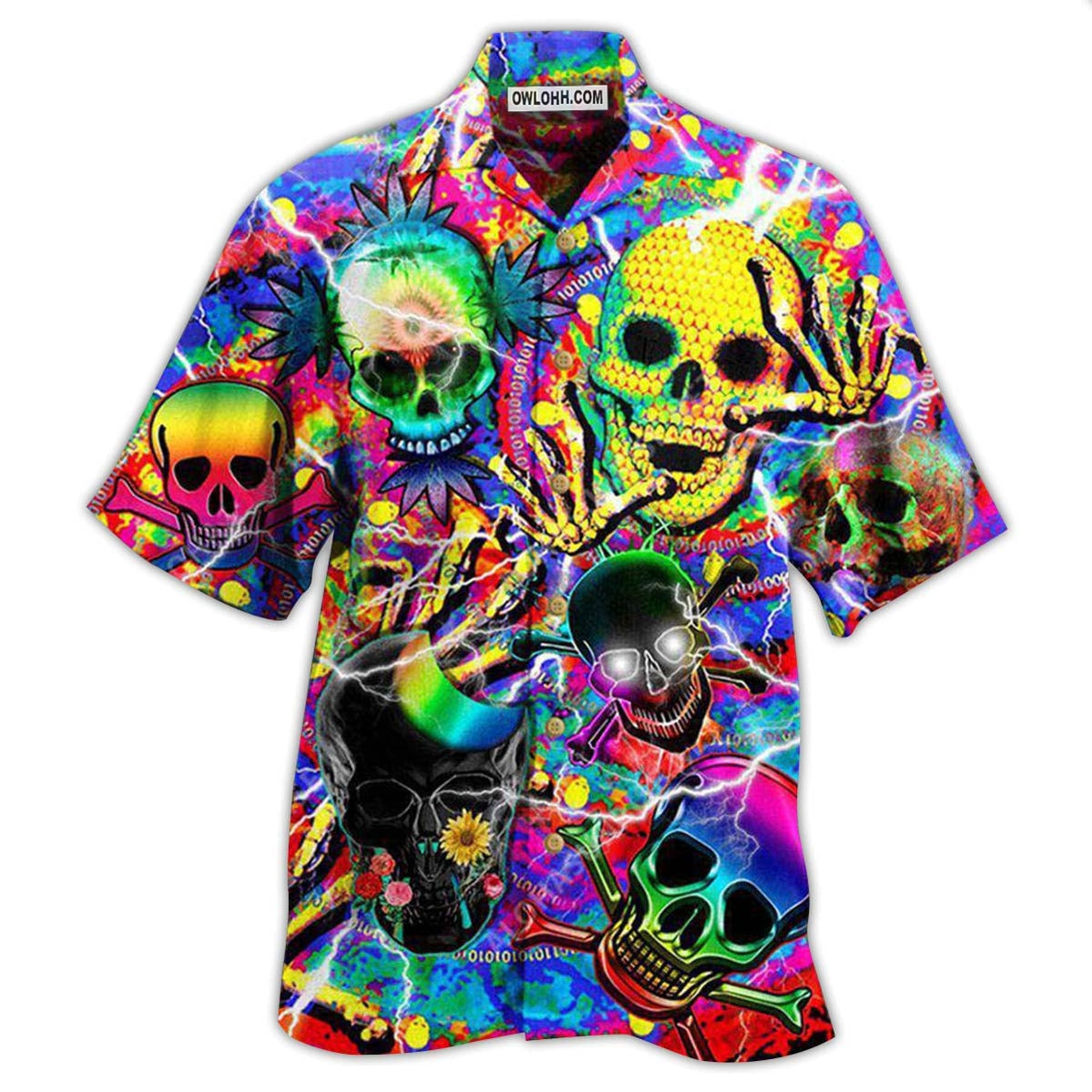 Skull Sweet Skull Say Hi - Hawaiian Shirt - Owl Ohh - Owl Ohh