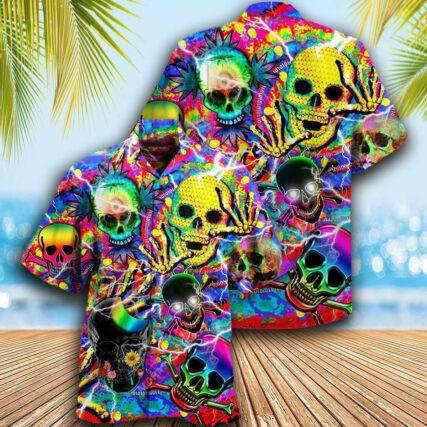 Skull Sweet Skull Say Hi - Hawaiian Shirt - Owl Ohh - Owl Ohh