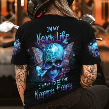 KARMA FAIRY SKULL BUTTERFLY ALL OVER PRINT - YHDU2803234