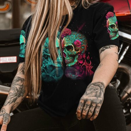 DON'T TRY TO FIGURE ME OUT SKULL ALL OVER PRINT - TLTR2803231