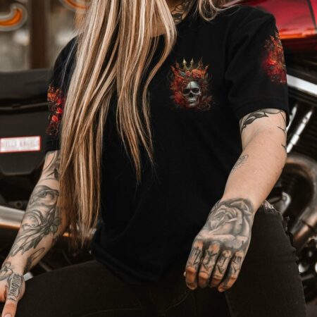 I'M THE F QUEEN ROSE SKULL ALL OVER PRINT - TLNO3003233