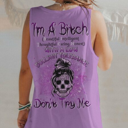 I'M A B DON'T TRY ME MESSY BUN TATTOO ALL OVER PRINT - TLTW2403231