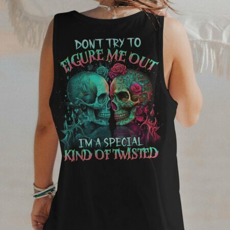 DON'T TRY TO FIGURE ME OUT SKULL ALL OVER PRINT - TLTR2803231