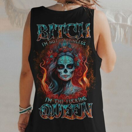 I'M THE F QUEEN SUGAR SKULL ALL OVER PRINT - TLTR0504232