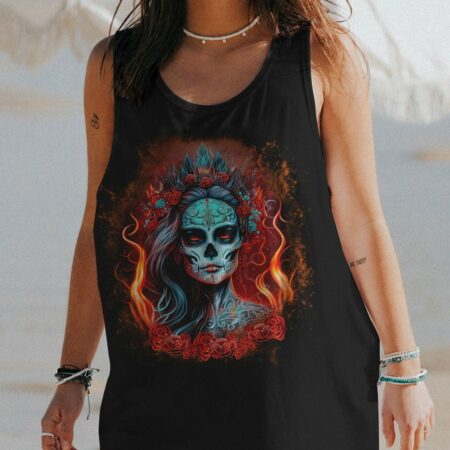 I'M THE F QUEEN SUGAR SKULL ALL OVER PRINT - TLTR0504232